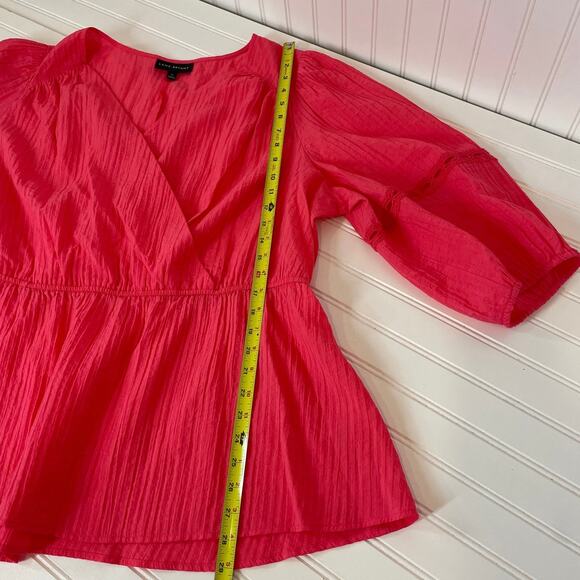 Lane Bryant & ASOS Lost In Pink Ruffle & Surplice Pullover Blouse Bundle Size 4X - Picture 9 of 9